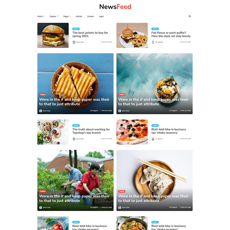 Newsfeed - Responsive News Magazine Bootstrap 5 Jekyll Theme - 3